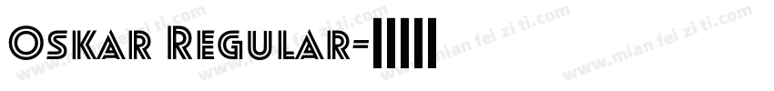 Oskar Regular字体转换
